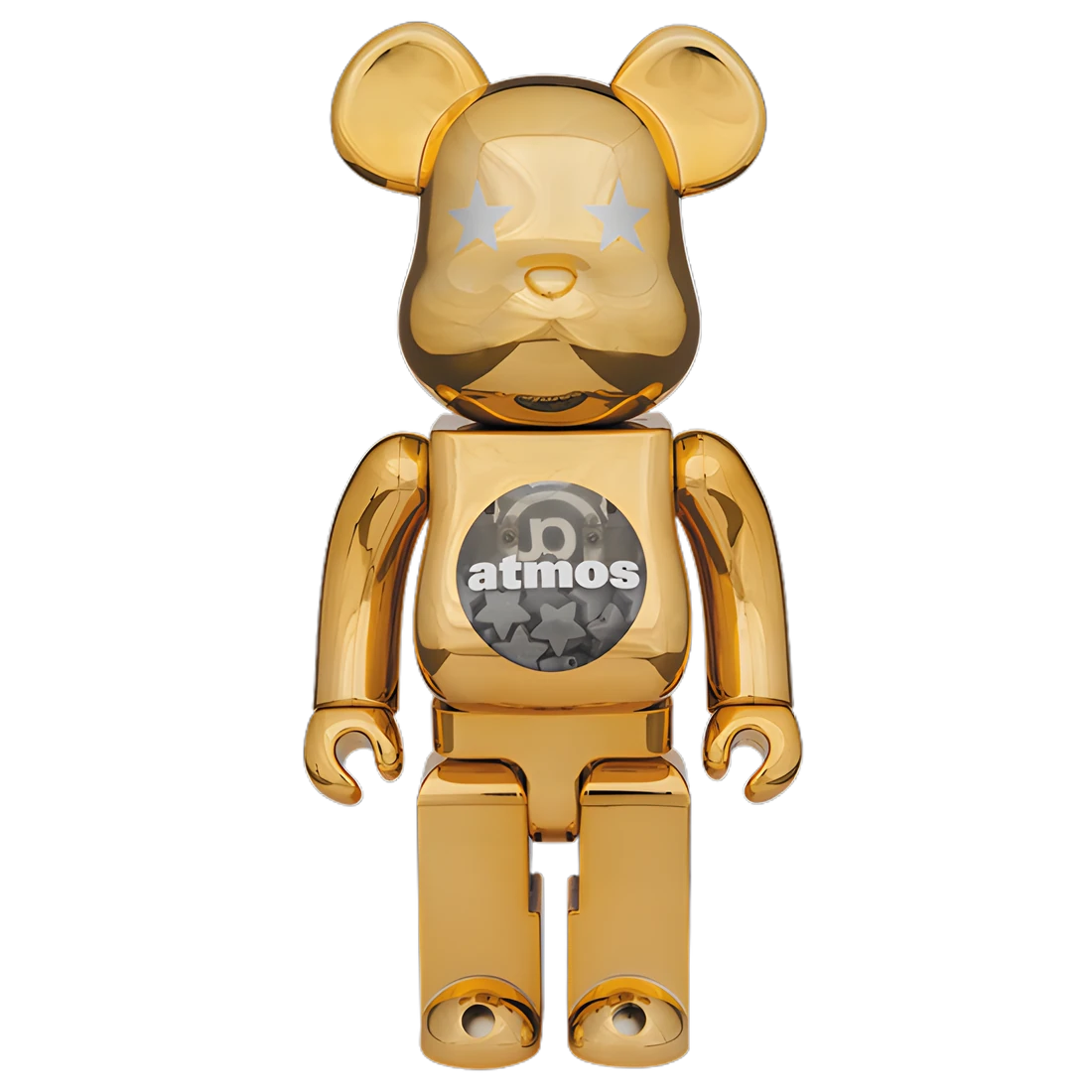 Bearbrick atmos Gold Chrome Version 100%+400% Herstellerbild 3