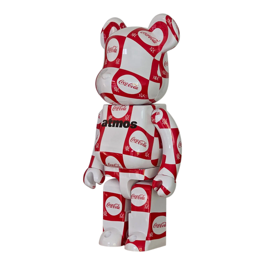 Bearbrick atmos × Coca-Cola Tokyo Version 1000% schräg