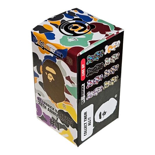 Bearbrick BAPE Camo 28th Anniversary #1 Blindbox 100% schräg