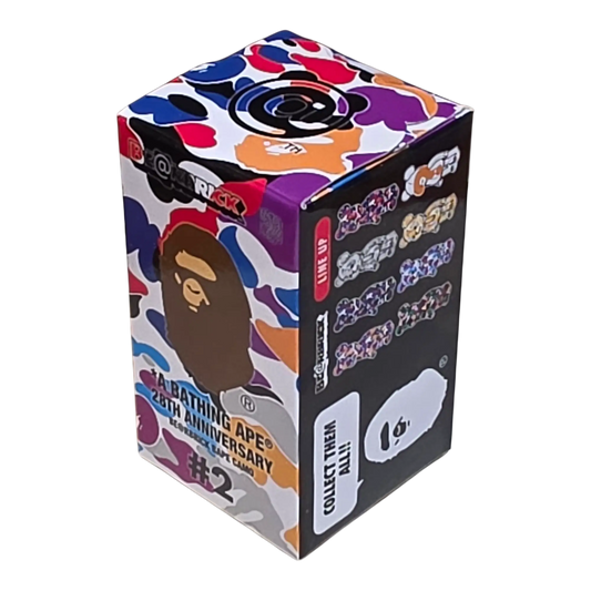Bearbrick BAPE Camo 28th Anniversary #2 100% Verpackung schräg