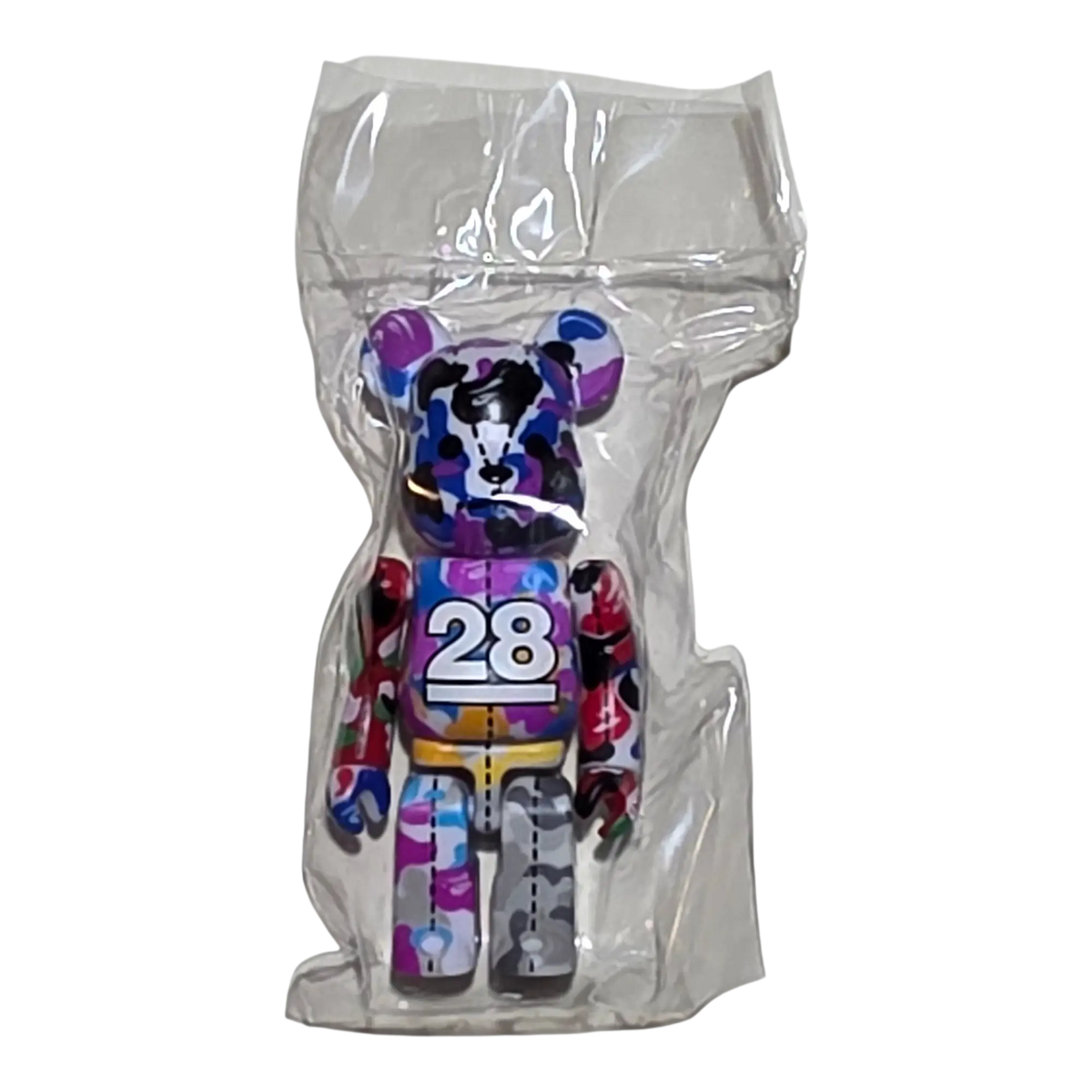 Bearbrick BAPE Camo 28th Anniversary #2 SECRET 100% in Folie