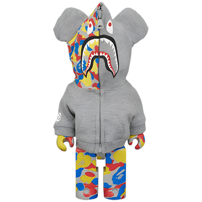 Bearbrick BAPE Camo Shark Medicom Toy 30th Anniversary 3er-Set 100%+400% Herstellerbild 4