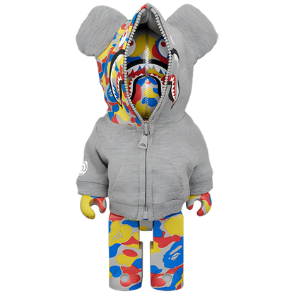 Bearbrick BAPE Camo Shark Medicom Toy 30th Anniversary 3er-Set 100%+400% Herstellerbild 6