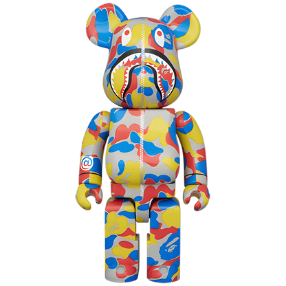 Bearbrick BAPE Camo Shark Medicom Toy 30th Anniversary 3er-Set 100%+400% Herstellerbild 7