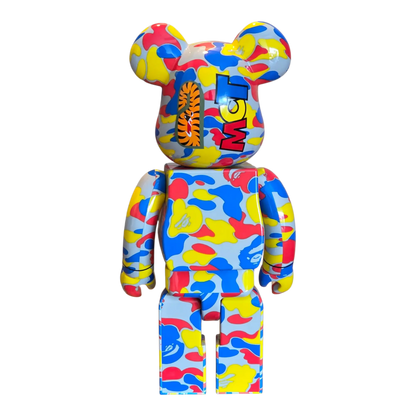 Bearbrick BAPE Camo Shark Medicom Toy 30th Anniversary 3er-Set 100%+400% Rückseite