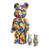 Bearbrick BAPE Camo Shark Medicom Toy 30th Anniversary 3er-Set 100%+400% schräg