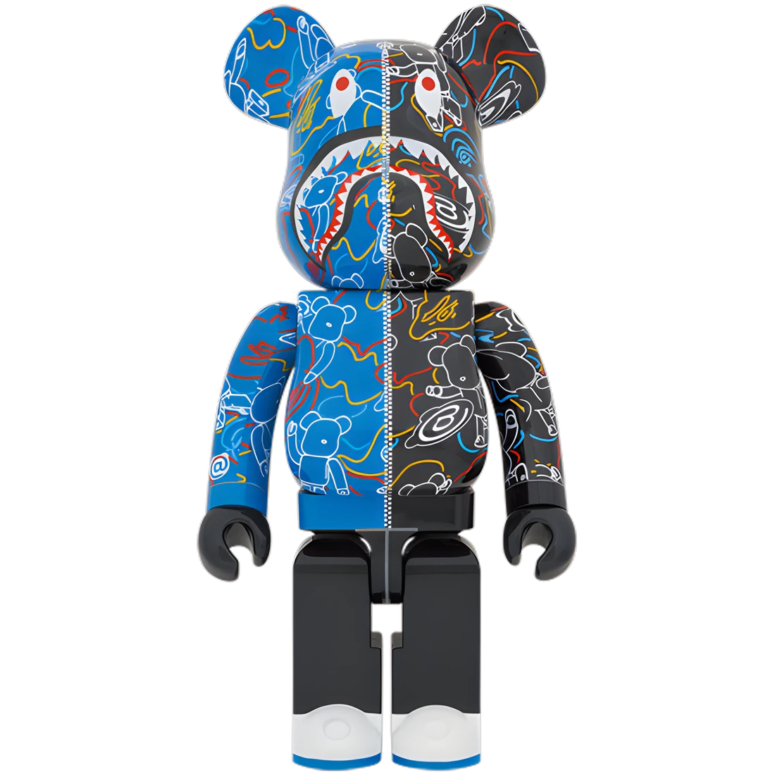 Bearbrick BAPE LINE Camo Shark 1000% Herstellerbild 1