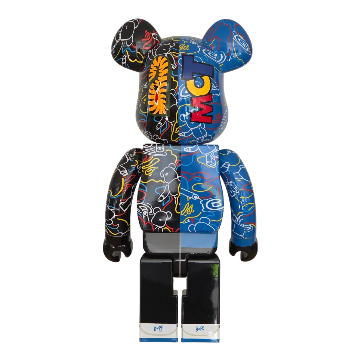 Bearbrick BAPE LINE Camo Shark 1000% Rückseite