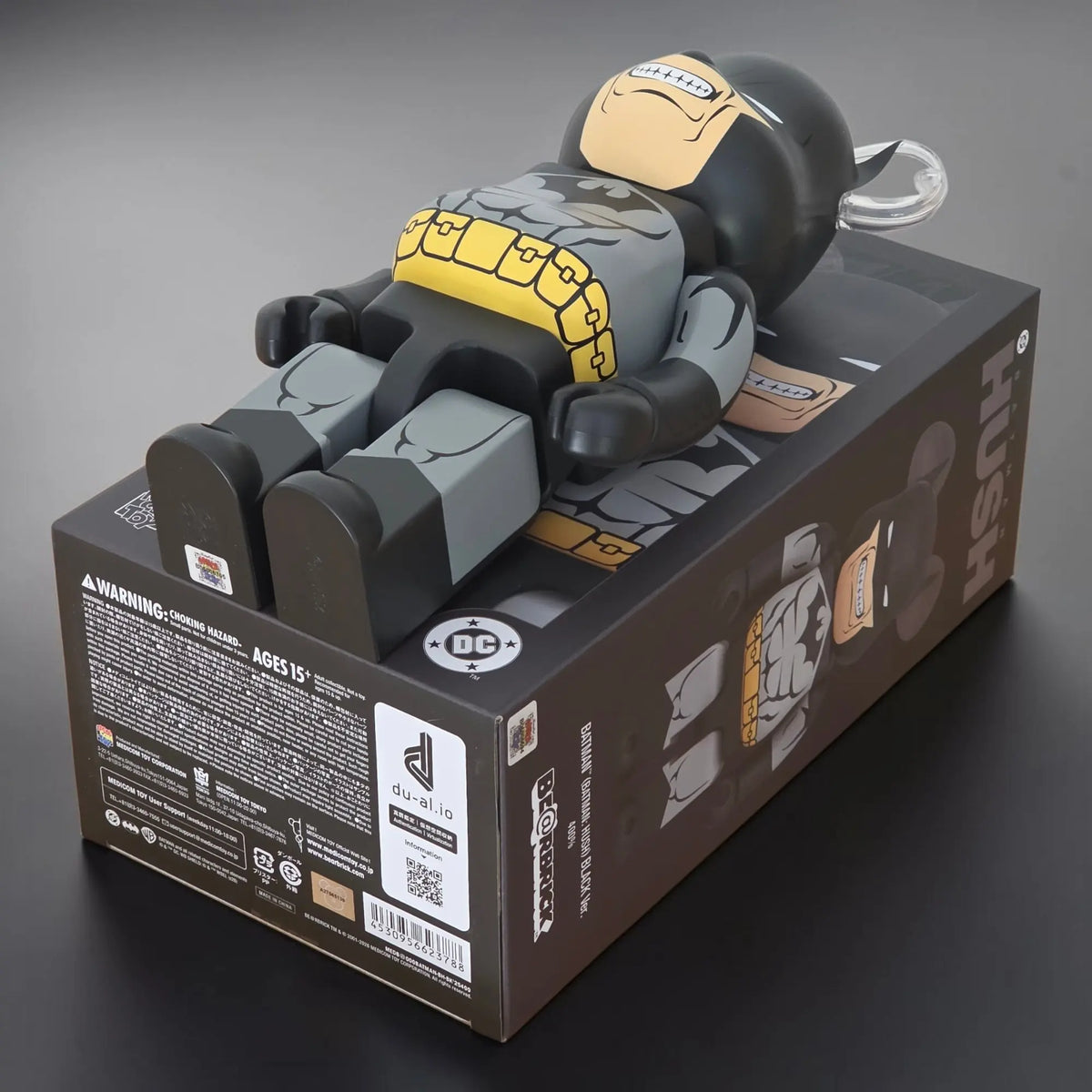 Bearbrick Batman [Batman: Hush Black Version] 400% Echtheitsmerkmale