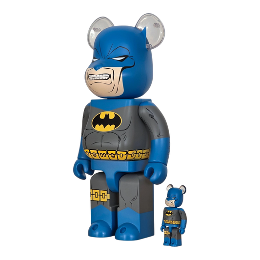 Bearbrick Batman [Batman: The Dark Knight Returns] Blue Version 100%+400% schräg
