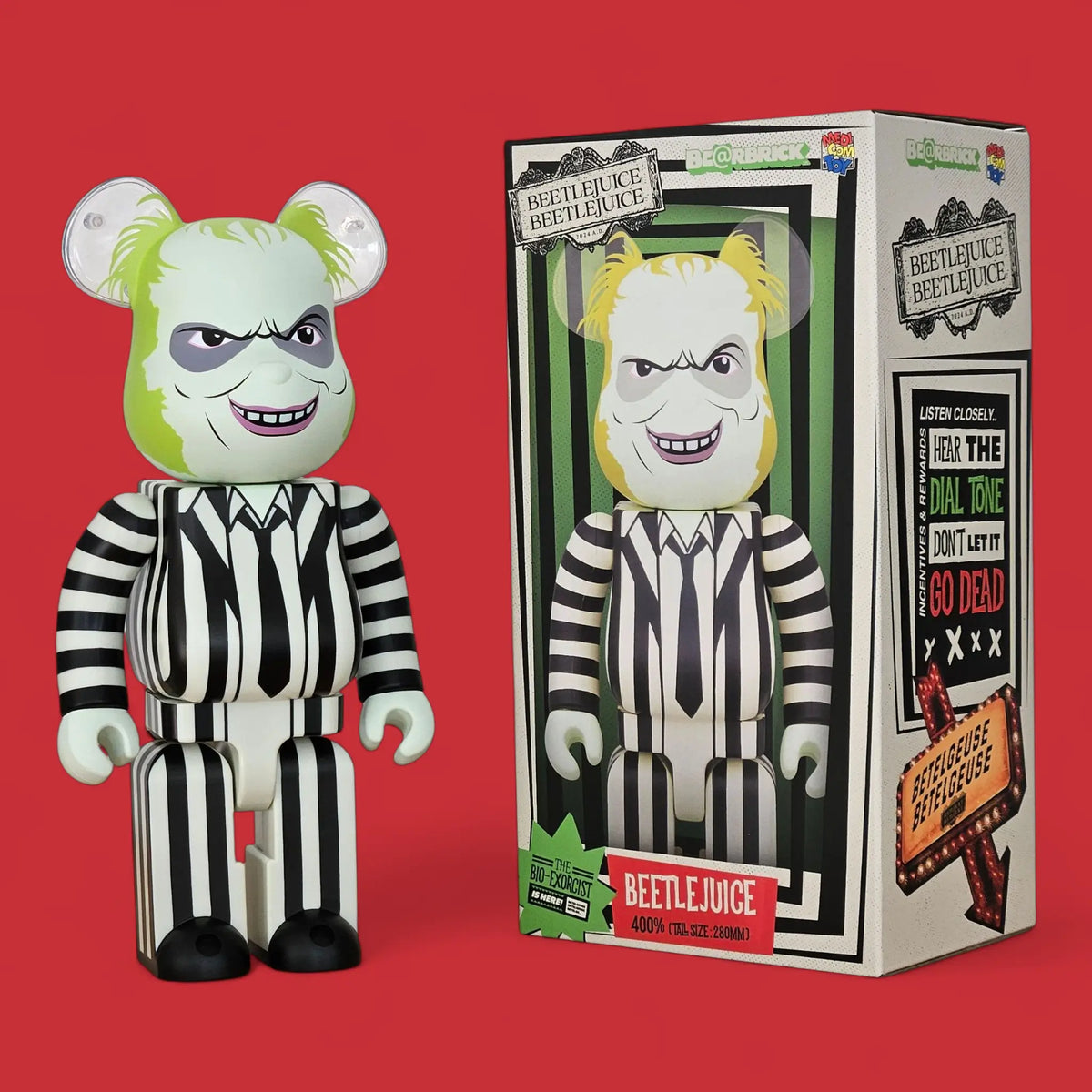 Bearbrick Beetlejuice 400% mit Verpackung