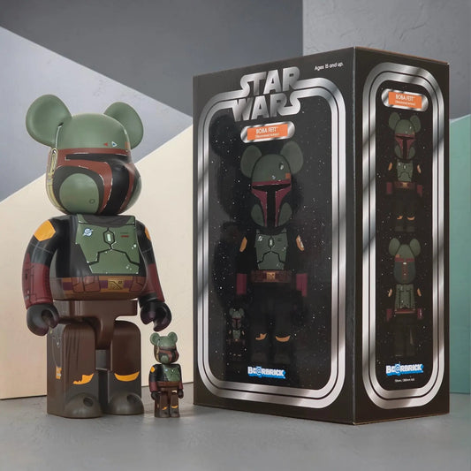 Bearbrick Boba Fett Recovered Armor 100%+400% mit Verpackung