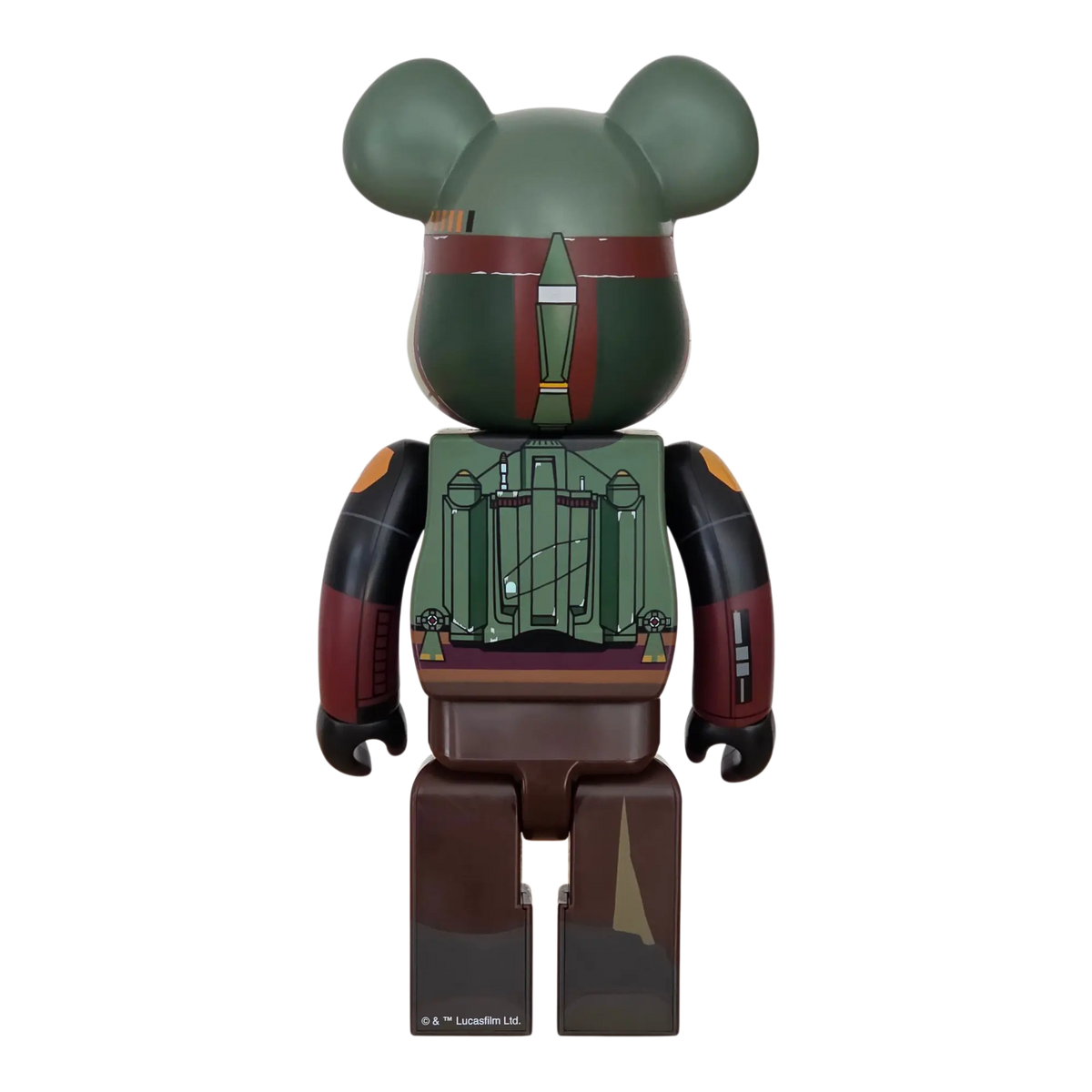 Bearbrick Boba Fett Recovered Armor 100%+400% Rückseite
