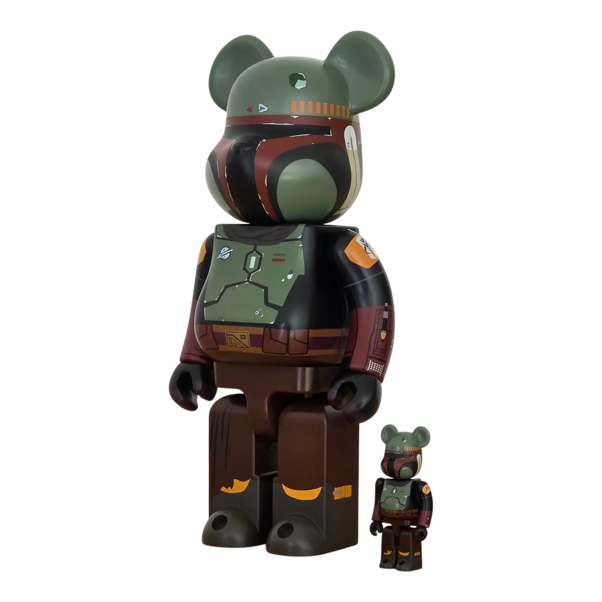 Bearbrick Boba Fett Recovered Armor 100%+400% schräg