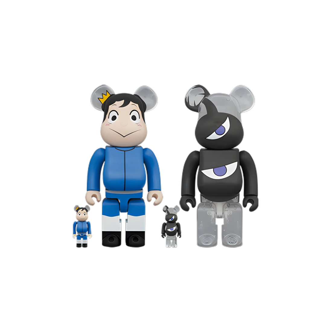 Bearbrick Bojji & Kage [Ranking of Kings] 4er-Set 100%+400% Herstellerbild 1