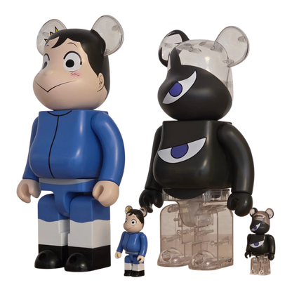 Bearbrick Bojji & Kage [Ranking of Kings] 4er-Set 100%+400% schräg