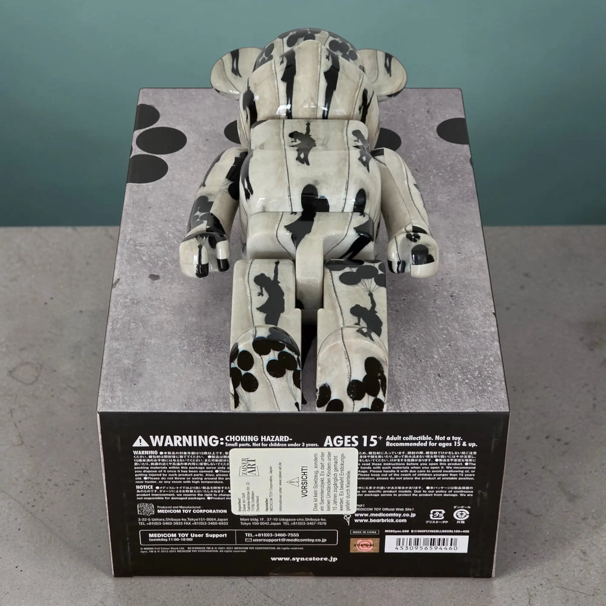 Bearbrick Brandalism "Flying Balloons Girl" 100%+400% Echtheitsmerkmale