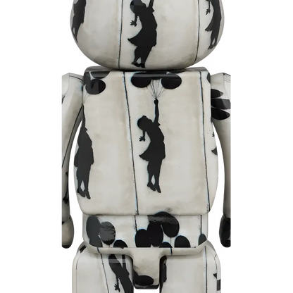 Bearbrick Brandalism "Flying Balloons Girl" 100%+400% Herstellerbild 4