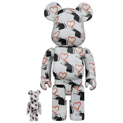 Bearbrick Brandalism "Love Rat" 100%+400% Herstellerbild 1