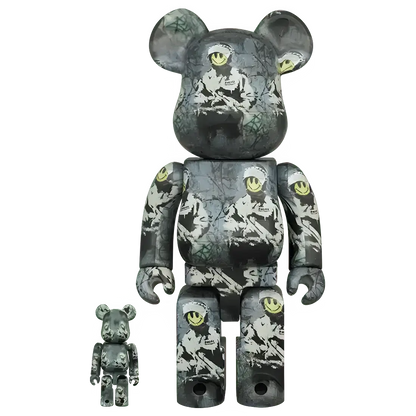 Bearbrick Brandalism "Riot Cop" 100%+400% Herstellerbild 1