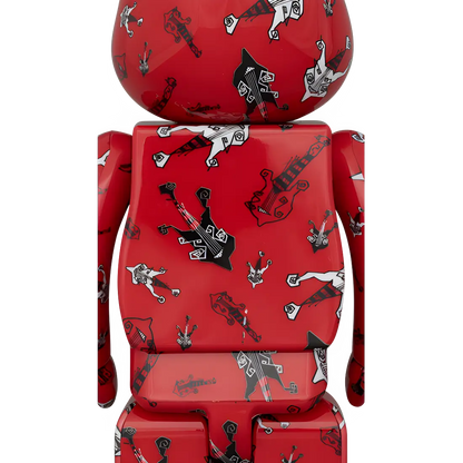 Bearbrick BUCK∞TICK Hisashi Imai Red Version 100%+400% Herstellerbild 4