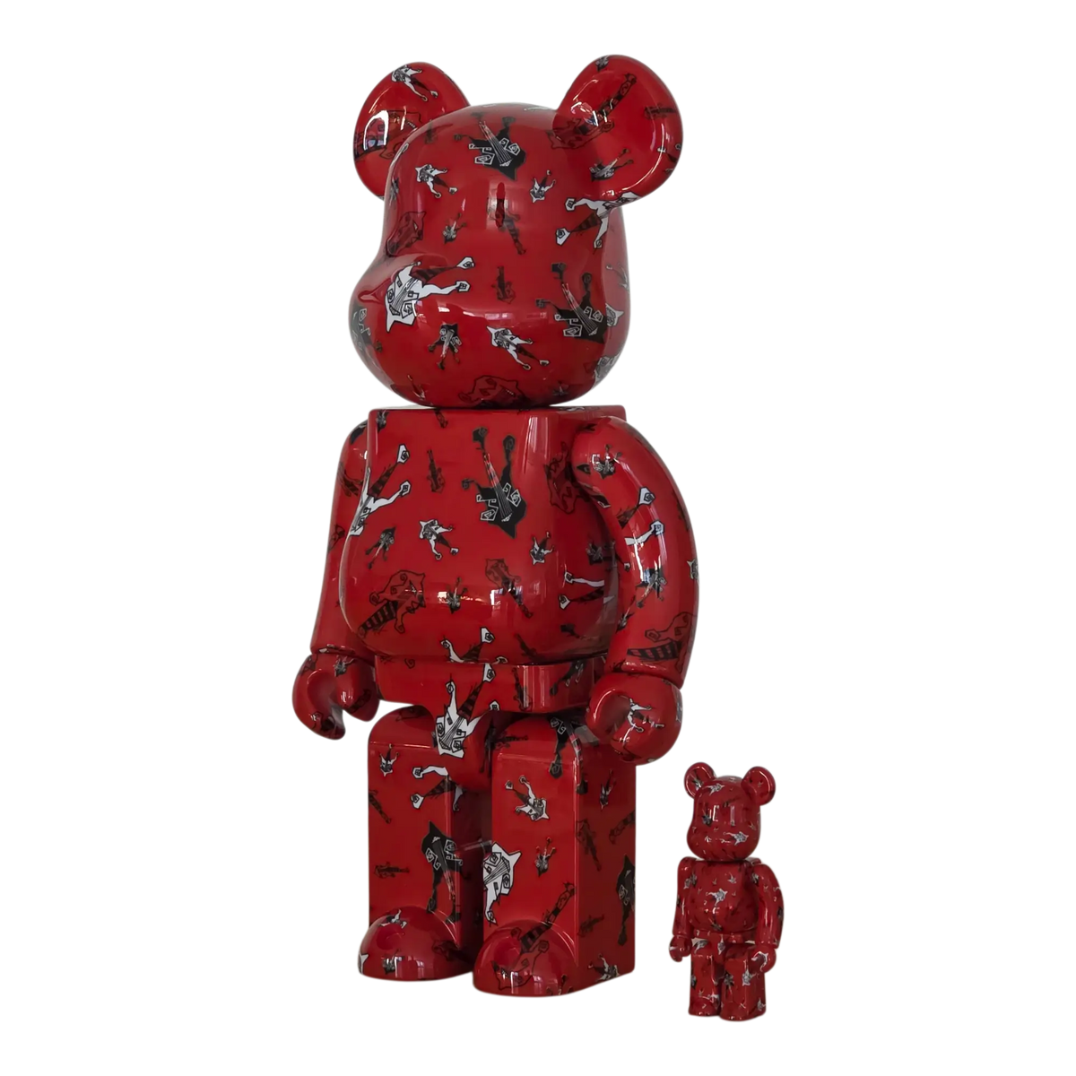 Bearbrick BUCK∞TICK Hisashi Imai Red Version 100%+400% schräg