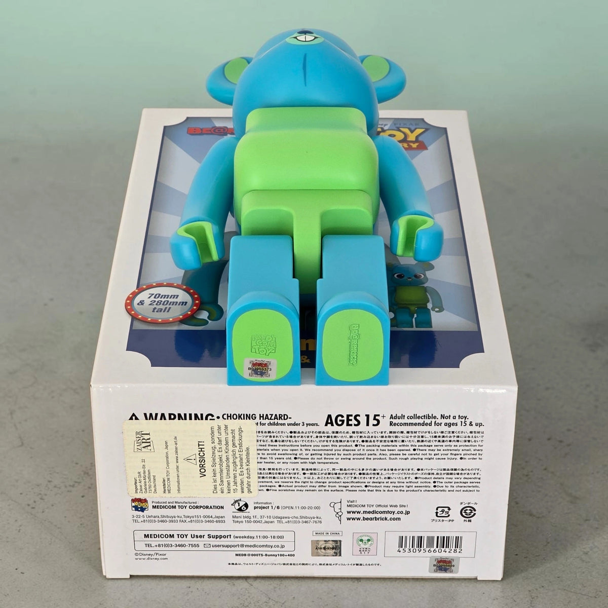 Bearbrick Bunny [Toy Story] 100%+400% Echtheitsmerkmale