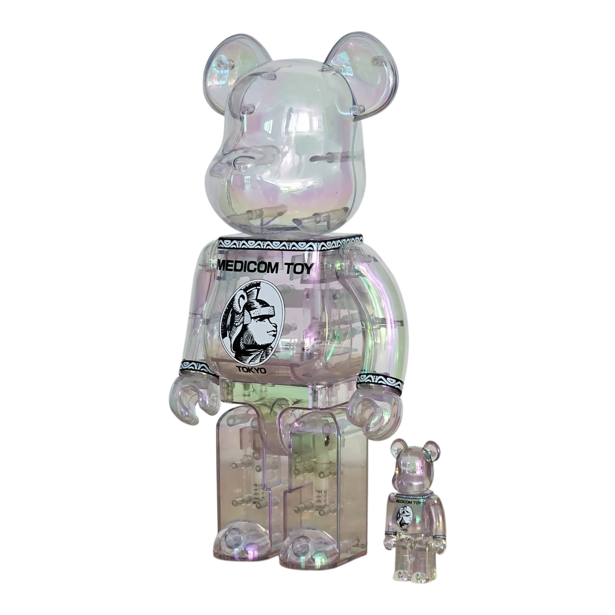 Bearbrick Centurion Clear Chrome Version 100%+400% schräg