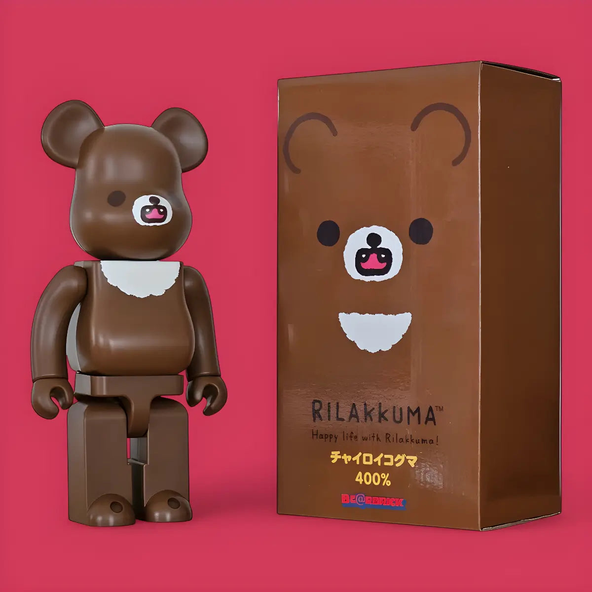 Bearbrick Chairoikoguma [Rilakkuma] 400% mit Verpackung