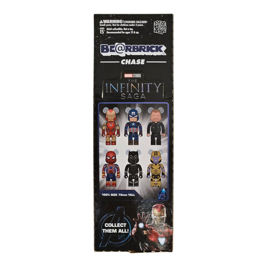 Bearbrick Chase MARVEL Infinity Saga 12er-Karton 100% Deckel