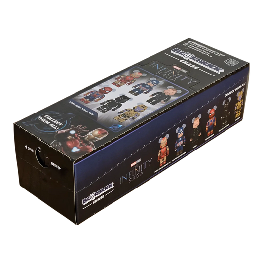 Bearbrick Chase MARVEL Infinity Saga 12er-Karton 100% schräg