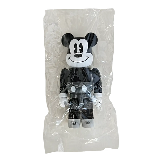 Bearbrick Chase Mickey & Friends - Mickey Mouse Black & White Version 100% in Folie