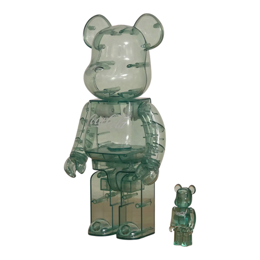 Bearbrick Coca-Cola Georgia Green 100%+400% schräg