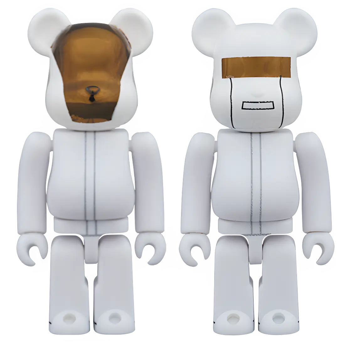 Bearbrick Daft Punk White Suits Version 2er-Set 100% Herstellerbild