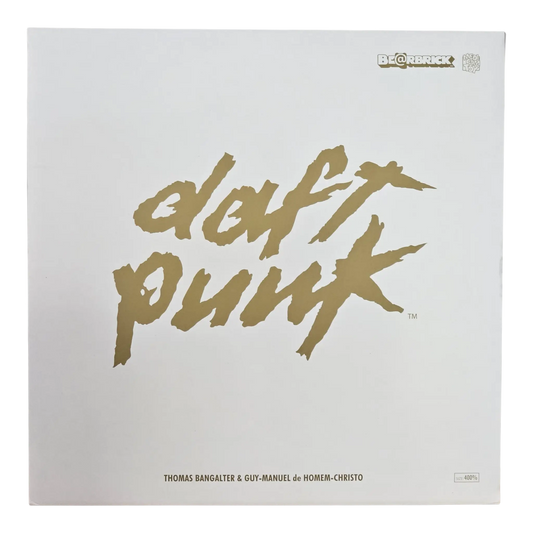 Bearbrick Daft Punk White Suits Version 2er-Set 400% Verpackungsvorderseite