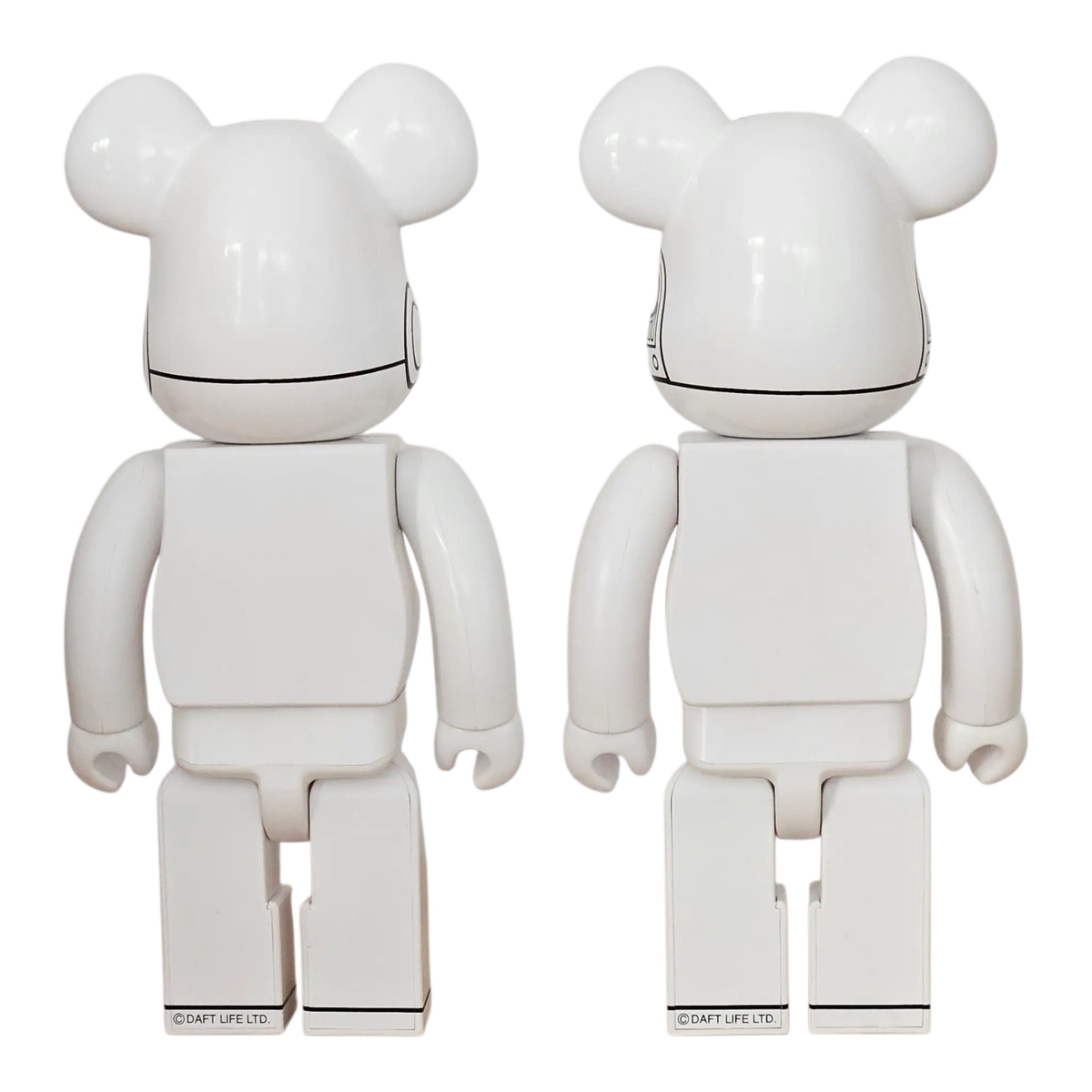 Bearbrick Daft Punk White Suits Version 2er-Set 400% Rückseite