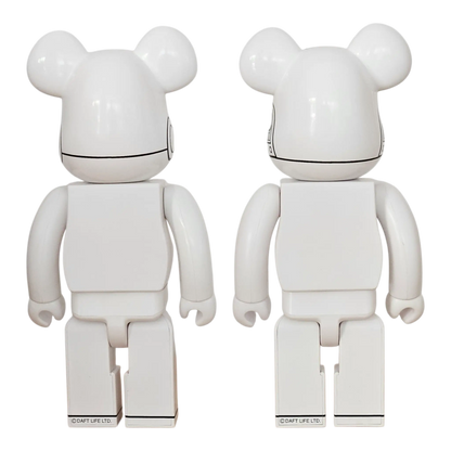 Bearbrick Daft Punk White Suits Version 2er-Set 400% Rückseite