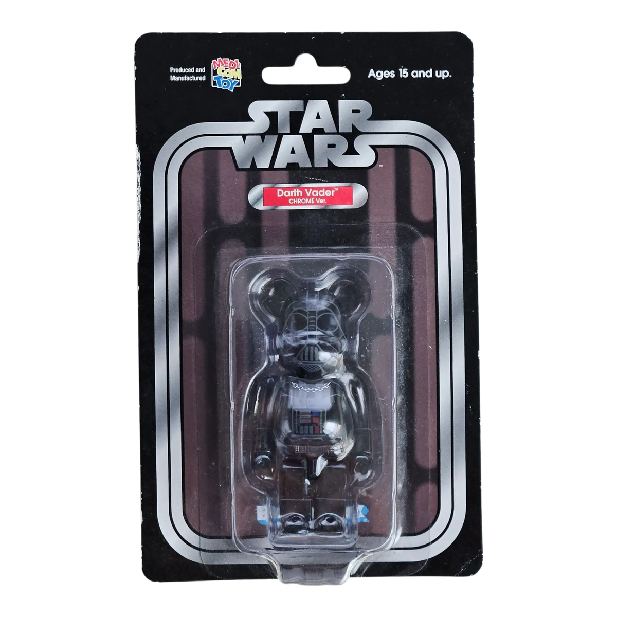 Bearbrick Darth Vader Chrome Version 100% in der Verpackung
