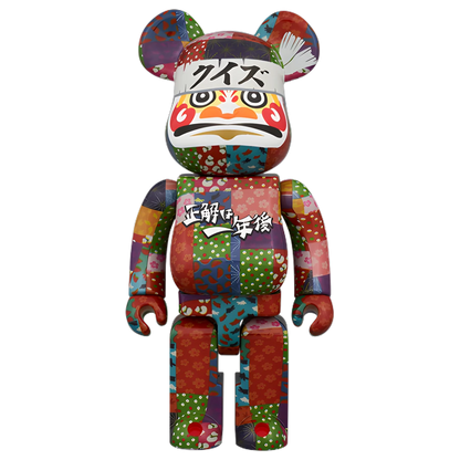 Bearbrick Daruma Quiz "The answer will be revealed in one year" 400% Herstellerbild 1