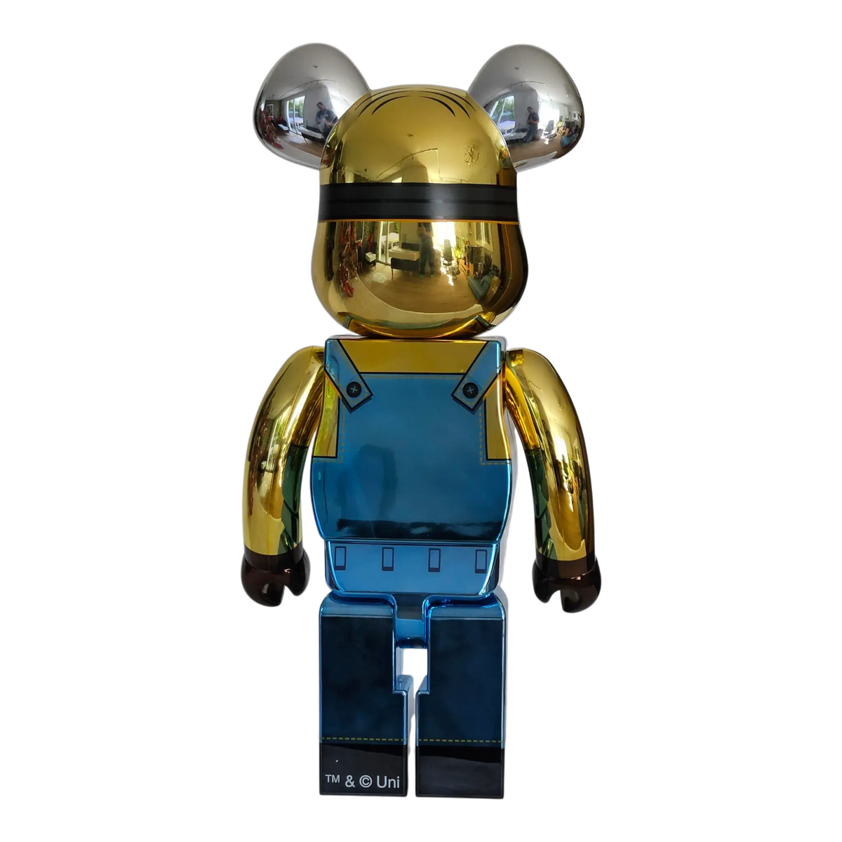 Bearbrick Dave Chrome Version [Minions] 1000% Rückseite