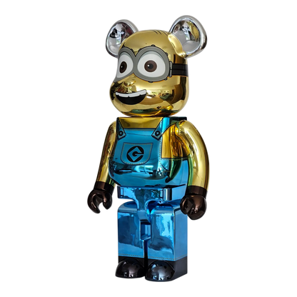 Bearbrick Dave Chrome Version [Minions] 1000% schräg