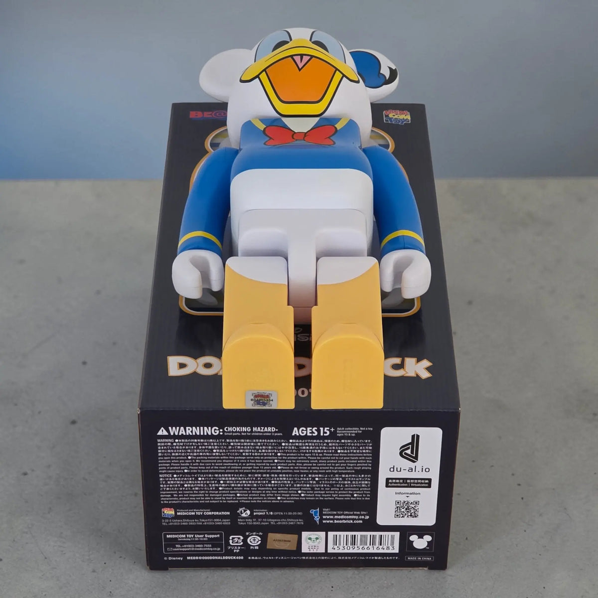 Bearbrick Donald Duck 400% Echtheitsmerkmale