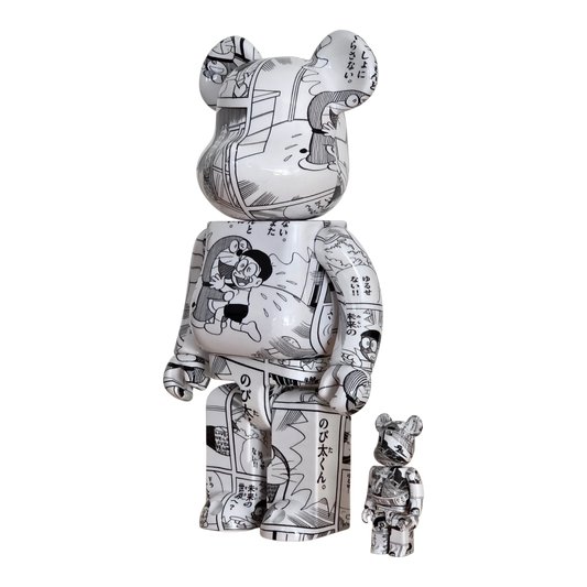 Bearbrick Doraemon Comic Version 100%+400% schräg