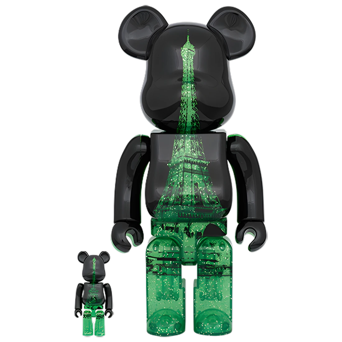 Bearbrick Eiffel Tower Green Dress Version 100%+400% Herstellerbild 1
