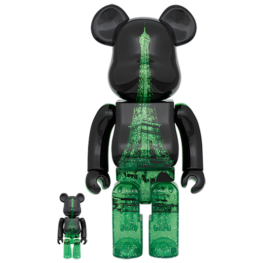 Bearbrick Eiffel Tower Green Dress Version 100%+400% Herstellerbild 1