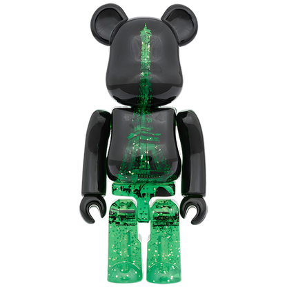 Bearbrick Eiffel Tower Green Dress Version 100%+400% Herstellerbild 2