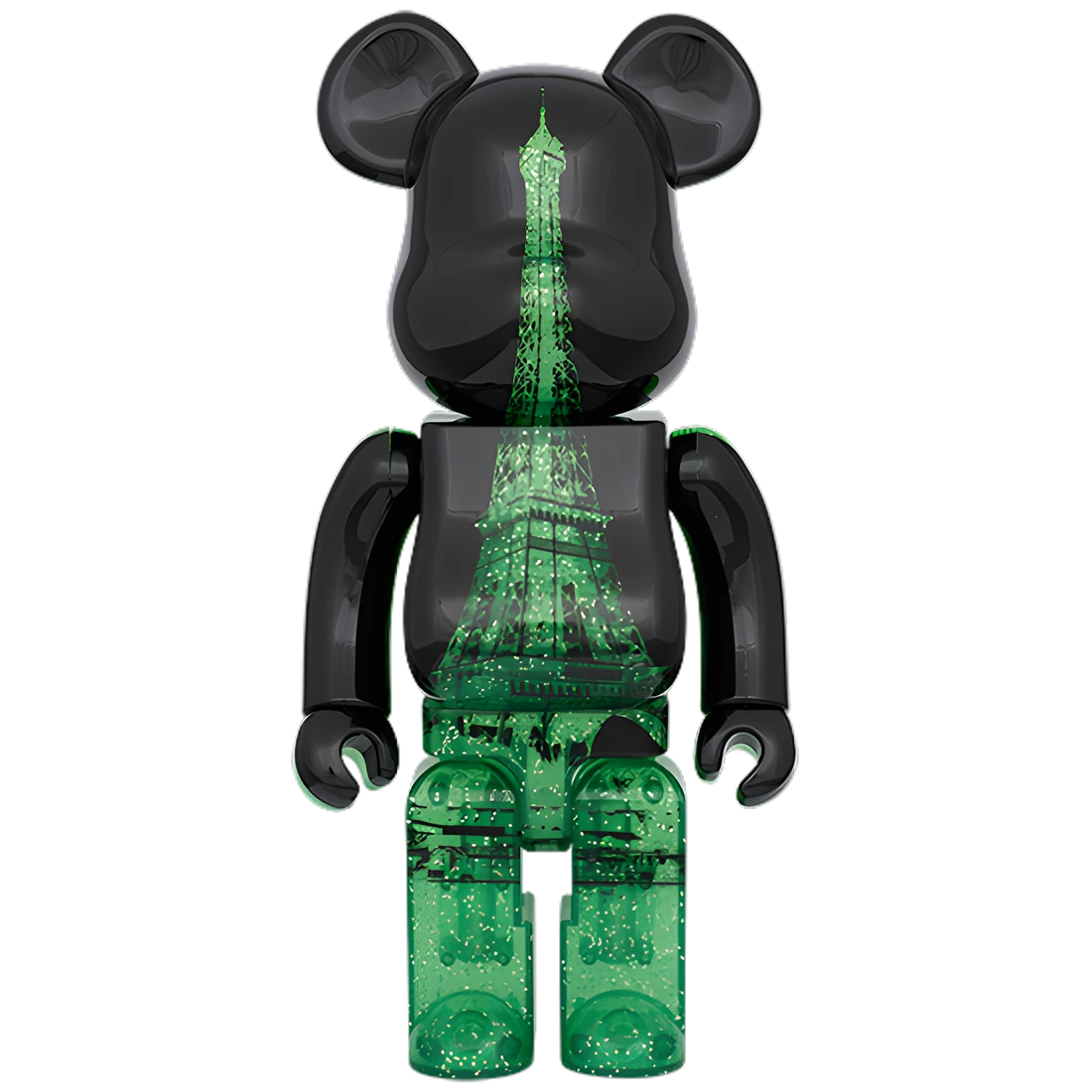 Bearbrick Eiffel Tower Green Dress Version 100%+400% Herstellerbild 3