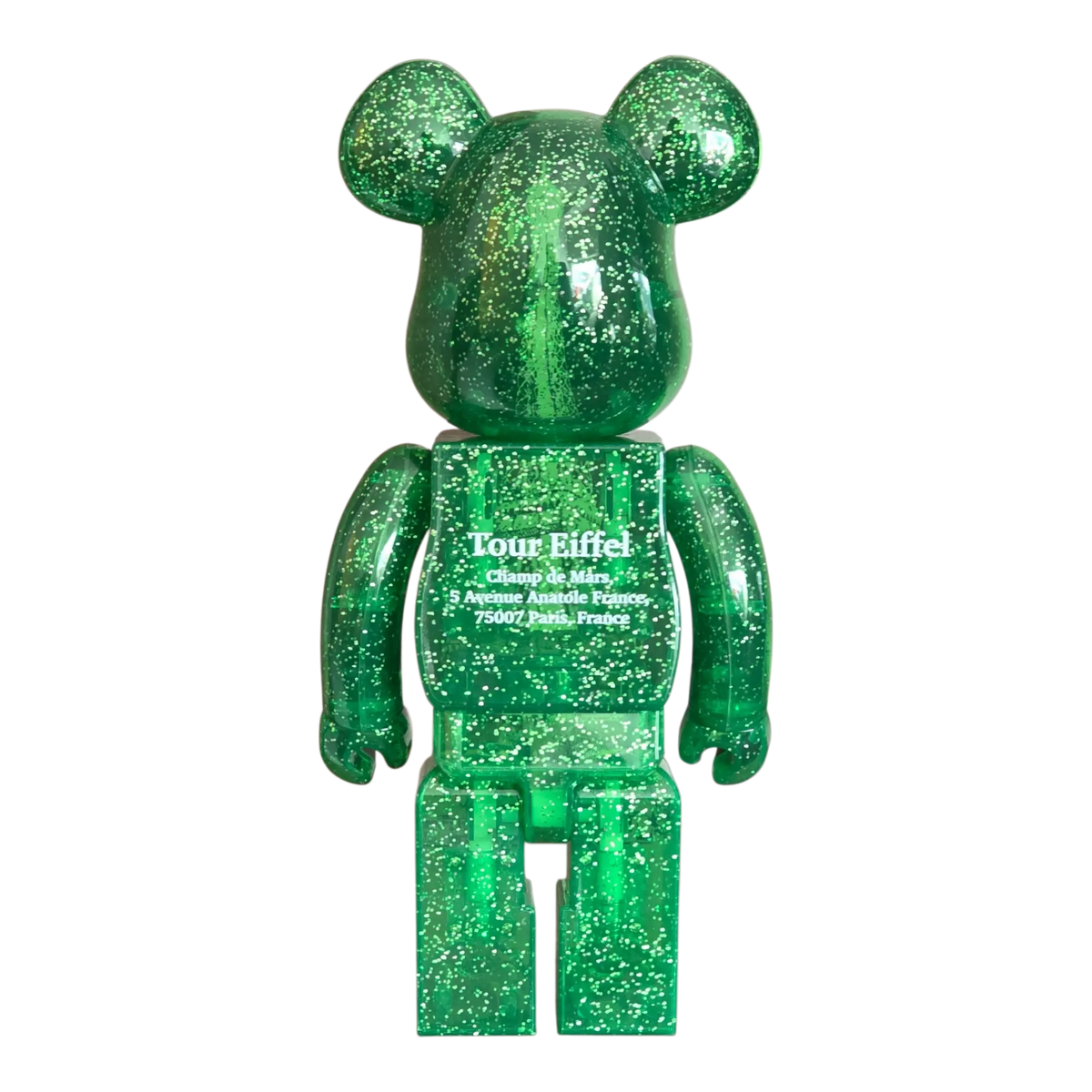 Bearbrick Eiffel Tower Green Dress Version 100%+400% Rückseite