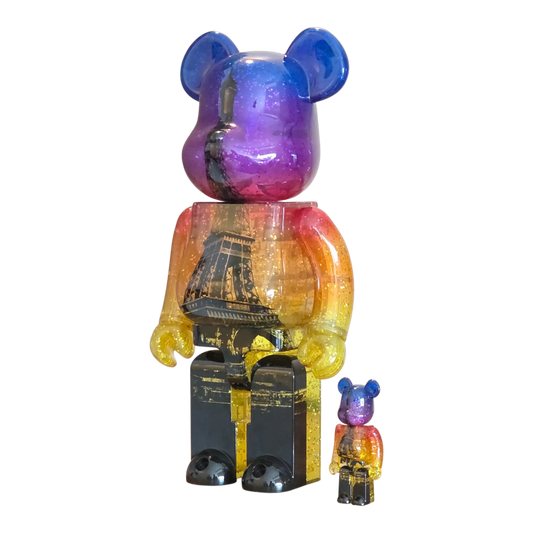 Bearbrick Eiffel Tower Twilight Version 100%+400% schräg
