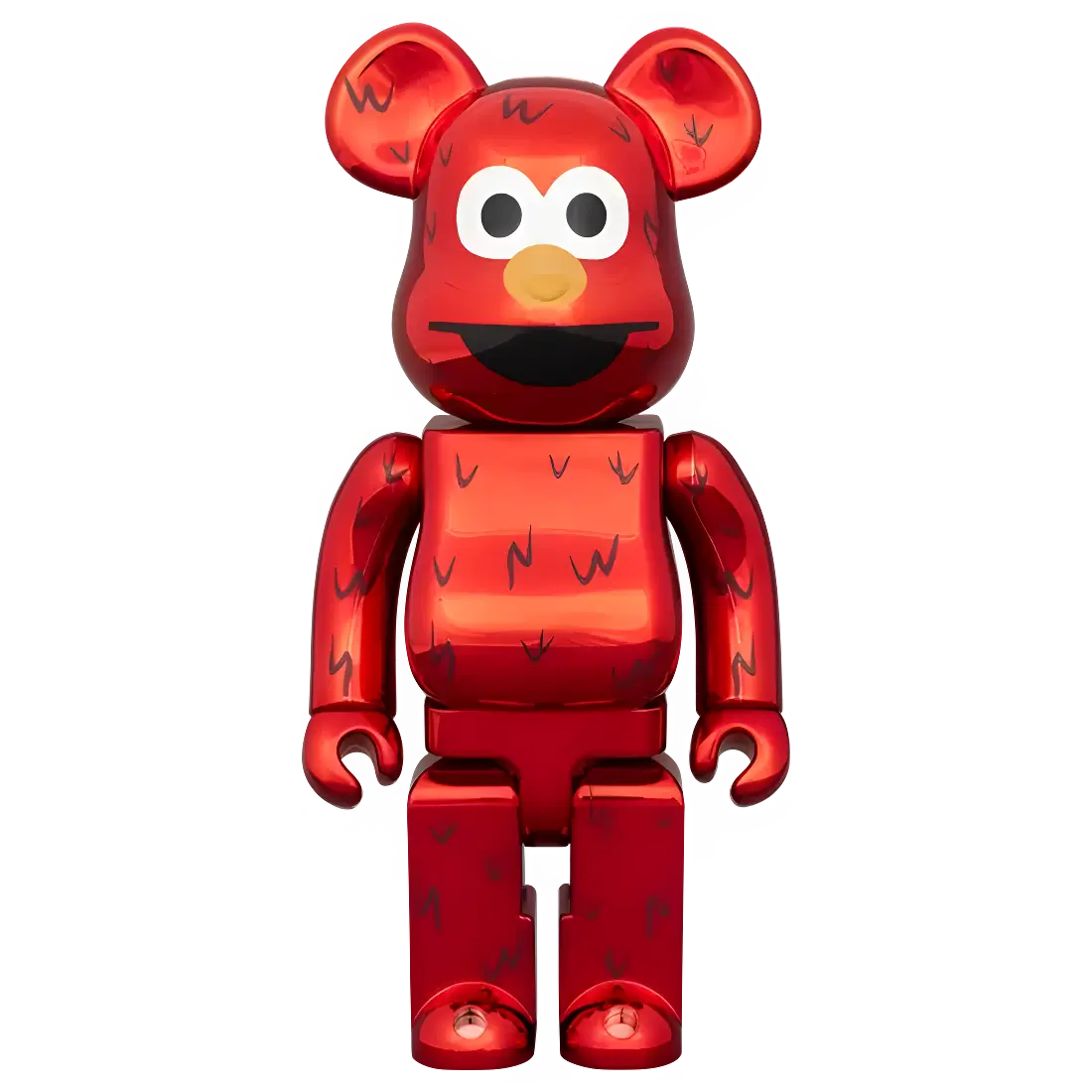 Bearbrick Elmo Chrome Version [Sesame Street] 100%+400% Herstellerbild 3